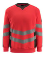 Mascot Veiligheid Sweater Wigton 50126-932 hi-vis rood-donkerantraciet